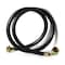 Thrifco Plumbing Washing Machine Reinforced Rubber Hose 4 Feet Long with 3/4 Inc 4402740 - alternate 1
